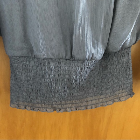 Gorgeous BCX shimmery gray/silver top - Picture 5 of 6